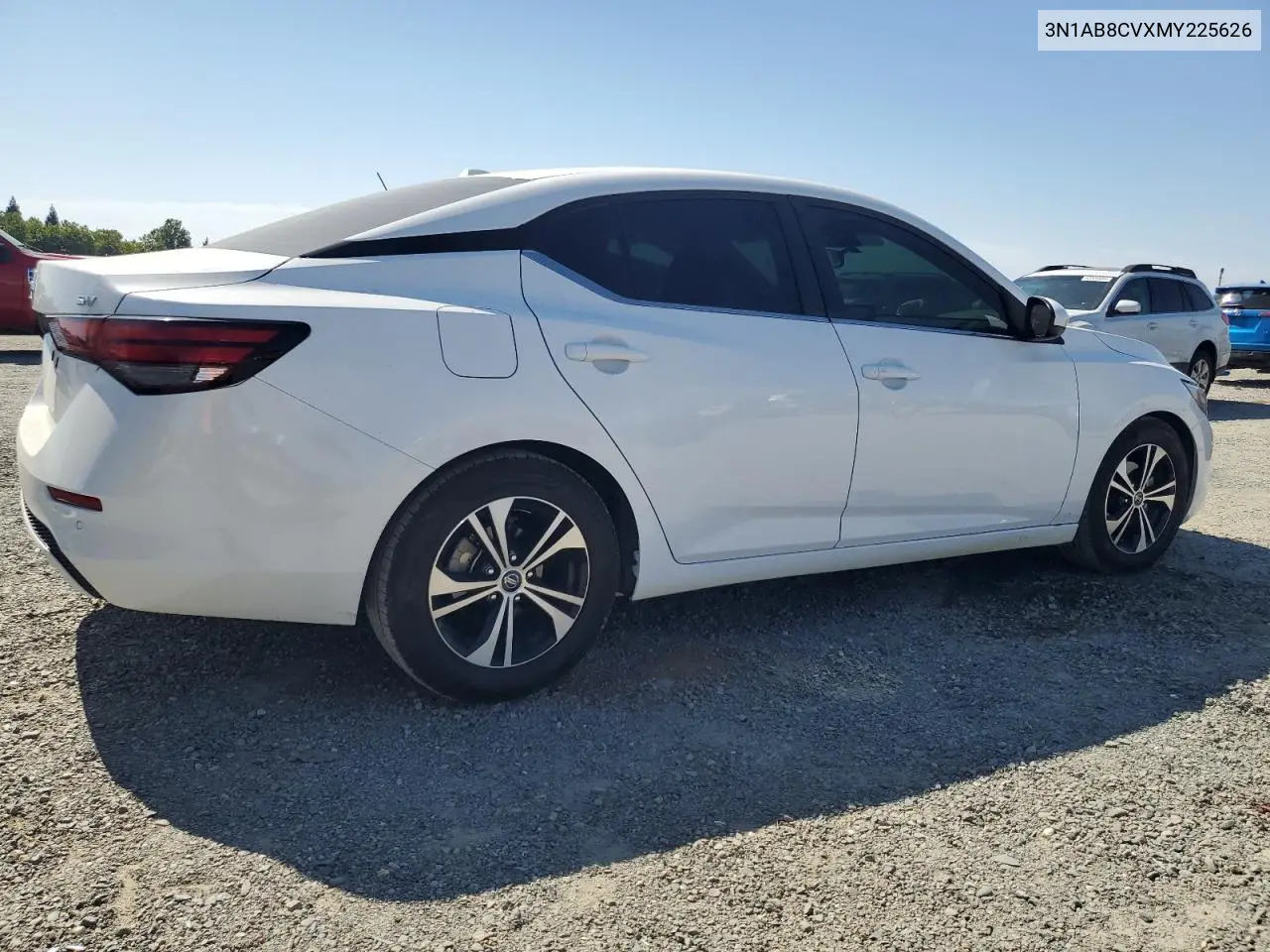 2021 Nissan Sentra Sv VIN: 3N1AB8CVXMY225626 Lot: 62941595