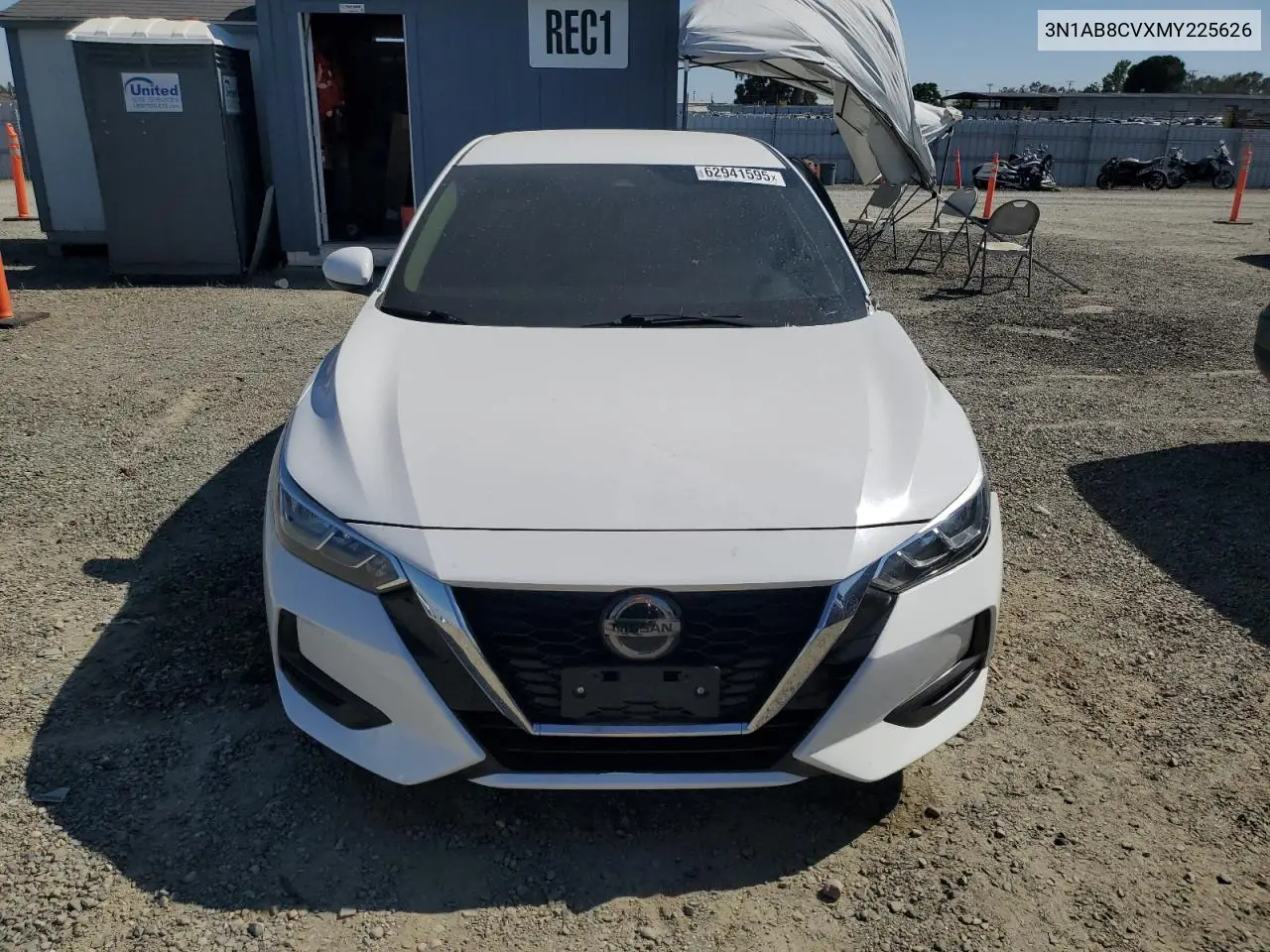 2021 Nissan Sentra Sv VIN: 3N1AB8CVXMY225626 Lot: 62941595