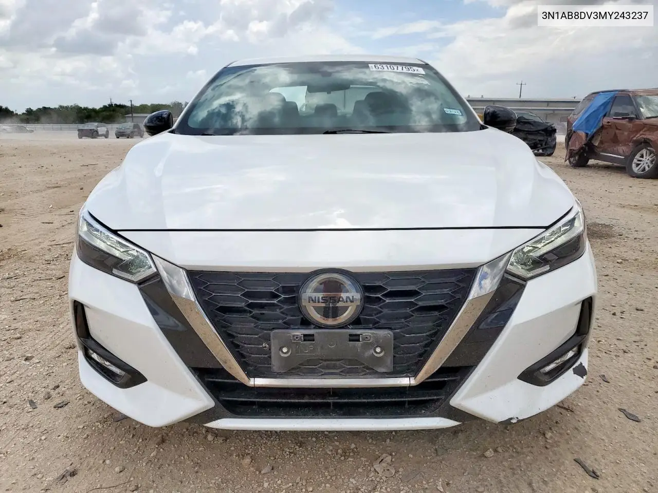 2021 Nissan Sentra Sr VIN: 3N1AB8DV3MY243237 Lot: 63107795