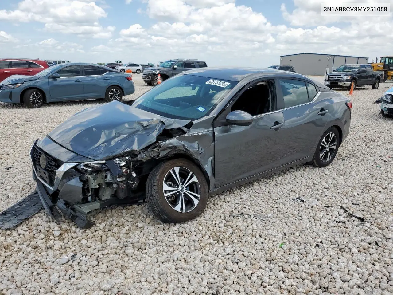 2021 Nissan Sentra Sv VIN: 3N1AB8CV8MY251058 Lot: 63137805