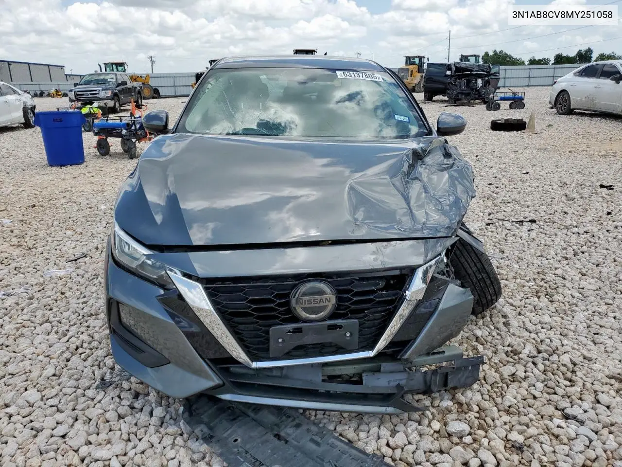 2021 Nissan Sentra Sv VIN: 3N1AB8CV8MY251058 Lot: 63137805