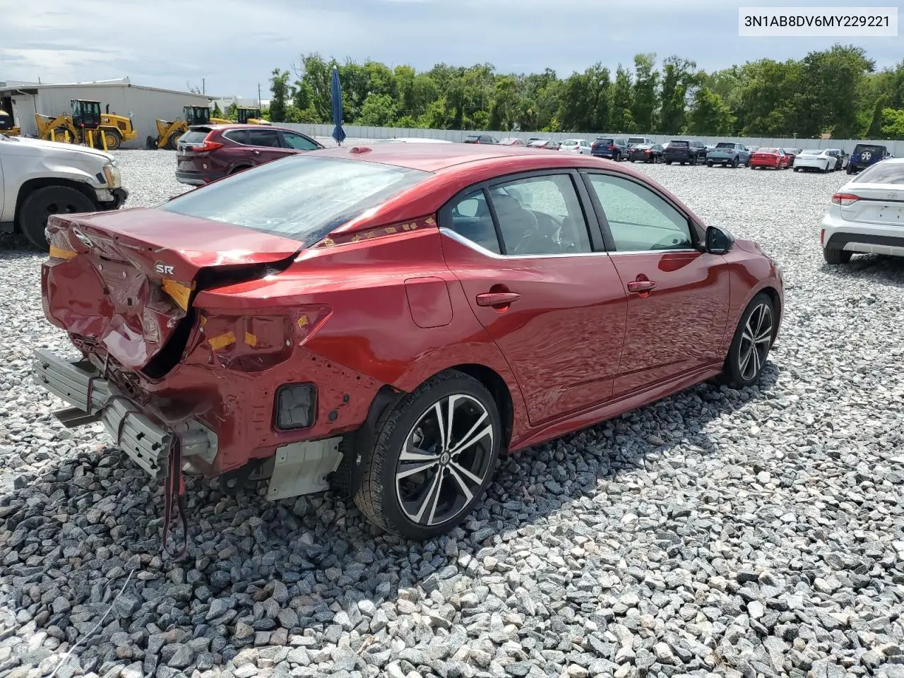 2021 Nissan Sentra Sr VIN: 3N1AB8DV6MY229221 Lot: 63502645