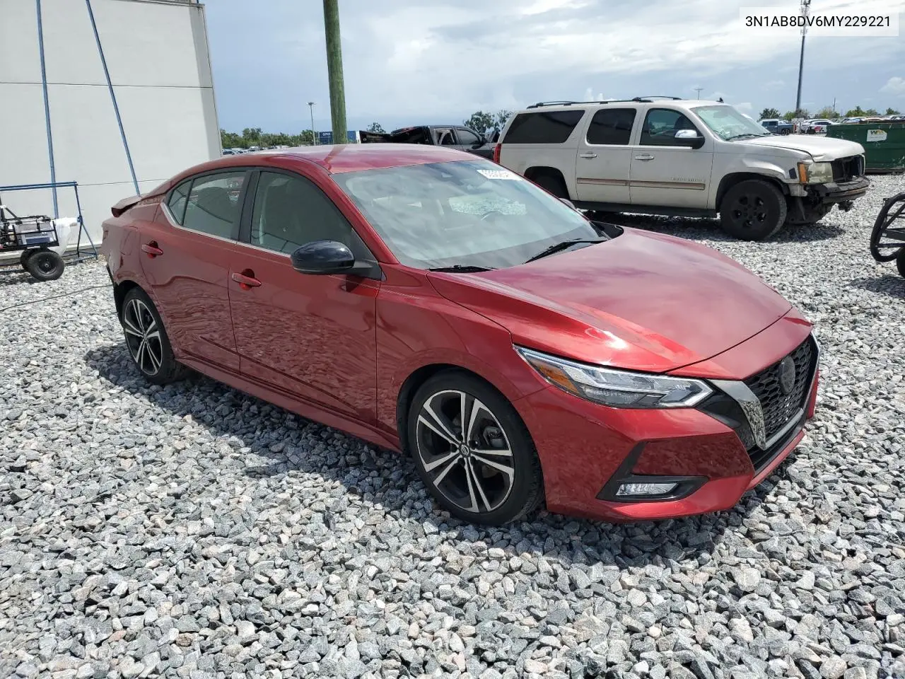 2021 Nissan Sentra Sr VIN: 3N1AB8DV6MY229221 Lot: 63502645