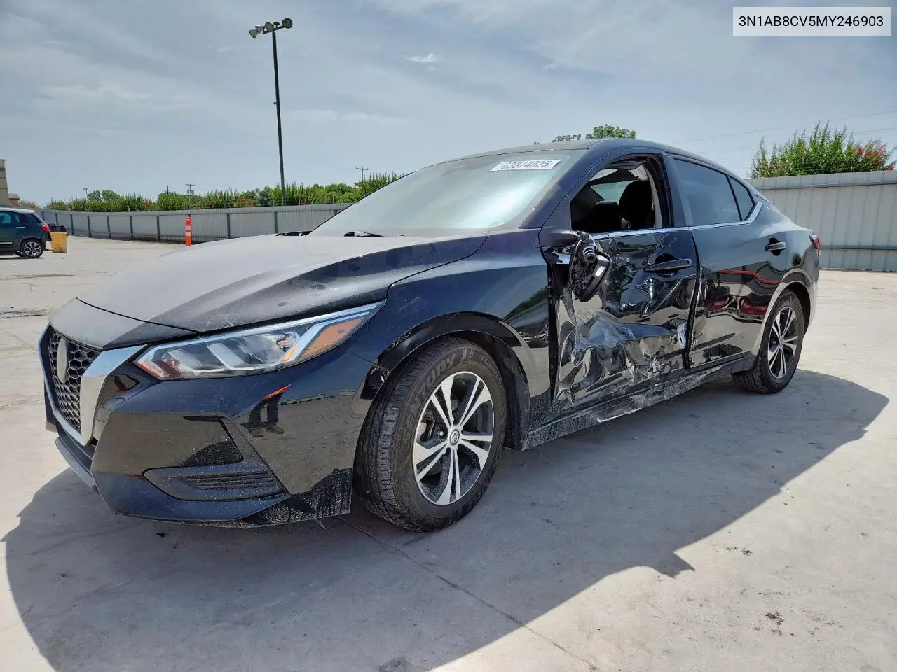 2021 Nissan Sentra Sv VIN: 3N1AB8CV5MY246903 Lot: 63664985
