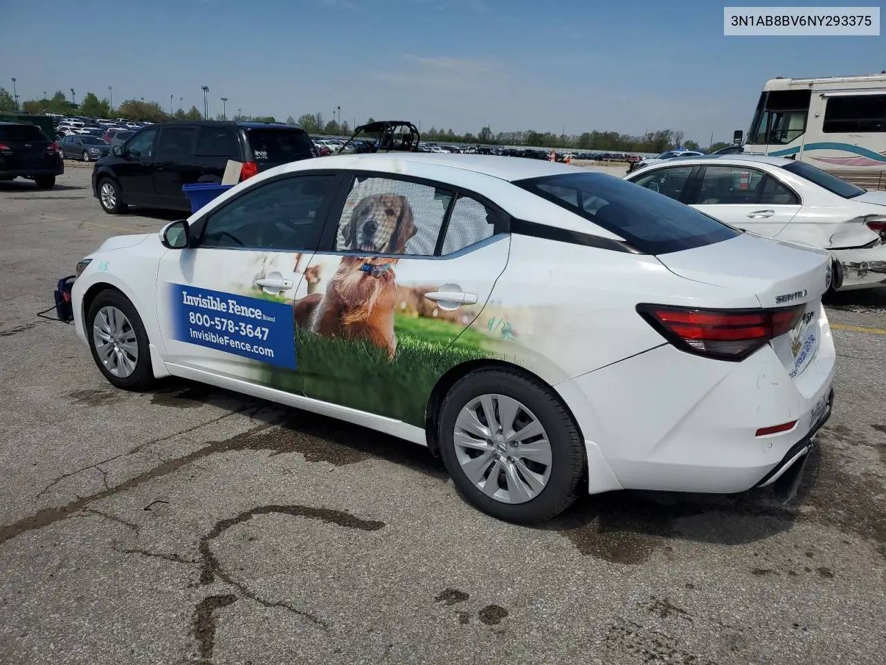 2022 Nissan Sentra S VIN: 3N1AB8BV6NY293375 Lot: 52699065