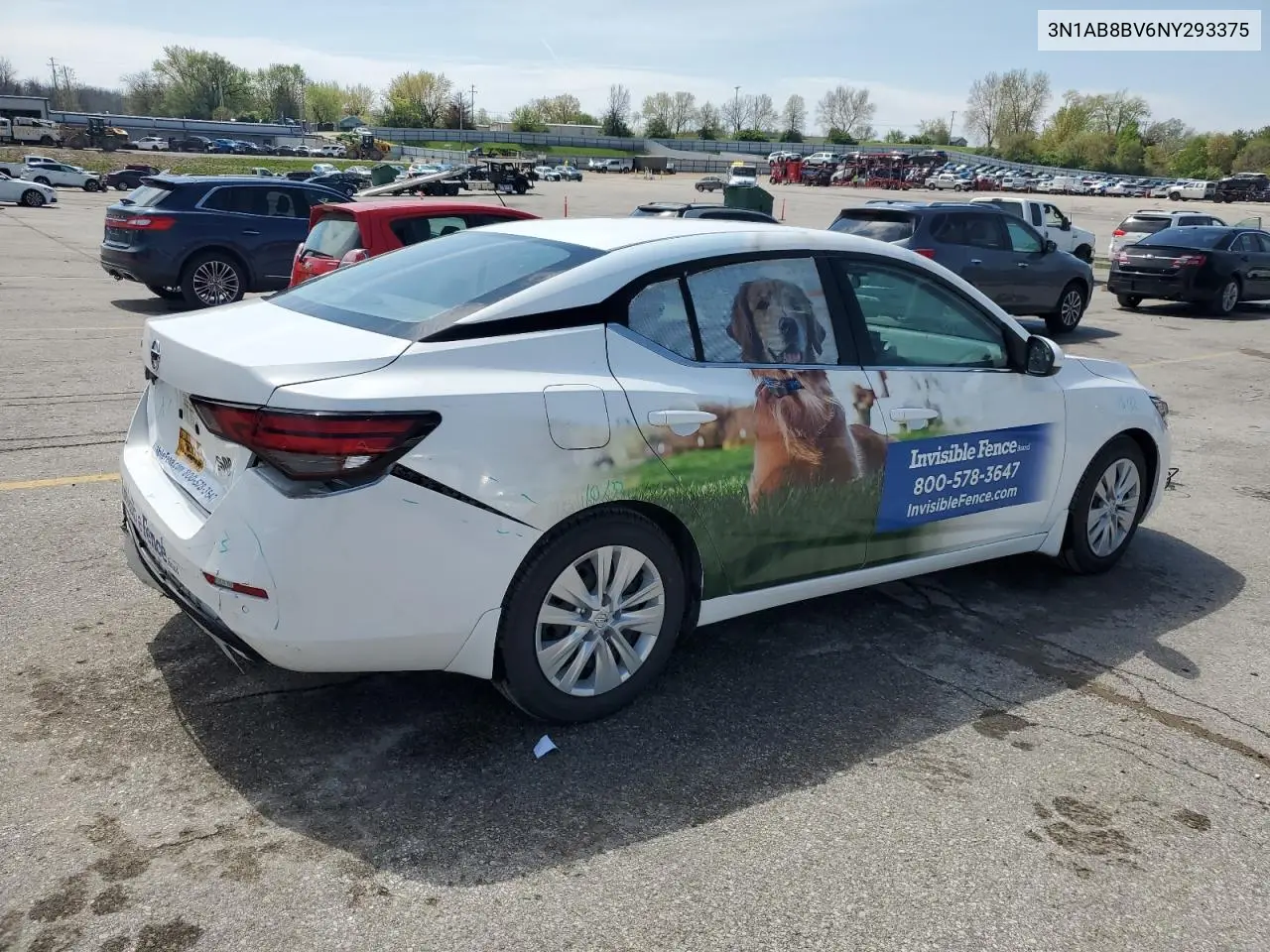 2022 Nissan Sentra S VIN: 3N1AB8BV6NY293375 Lot: 52699065