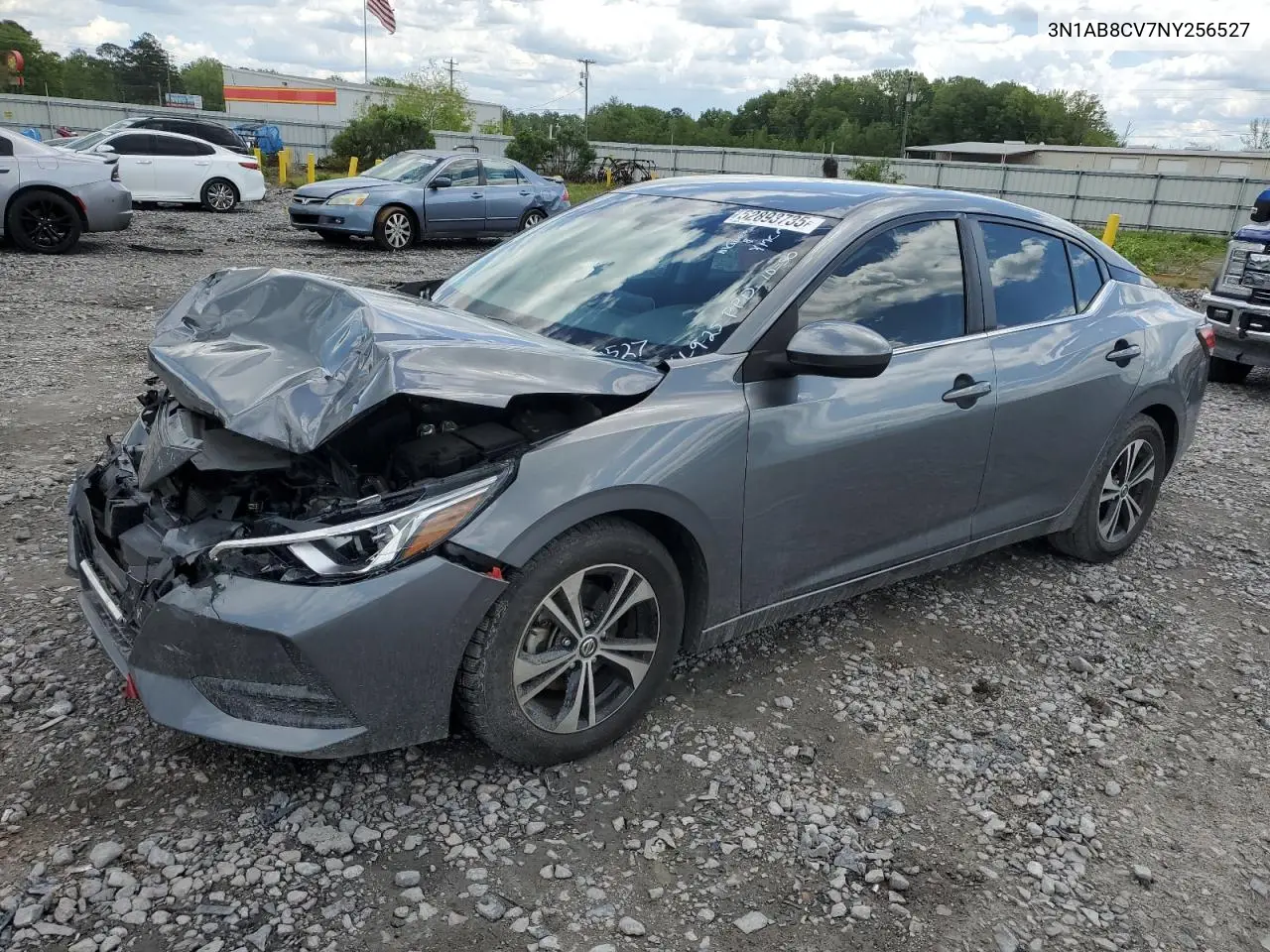 2022 Nissan Sentra Sv VIN: 3N1AB8CV7NY256527 Lot: 52893735