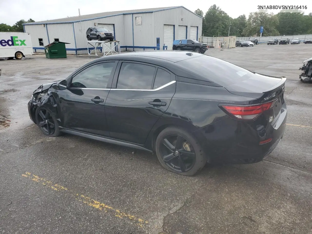 2022 Nissan Sentra Sr VIN: 3N1AB8DV5NY316416 Lot: 55526845