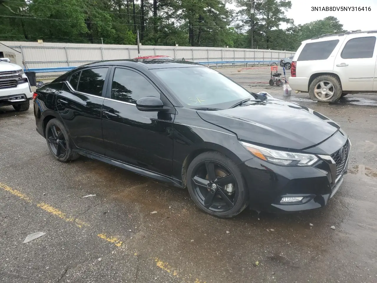 2022 Nissan Sentra Sr VIN: 3N1AB8DV5NY316416 Lot: 55526845
