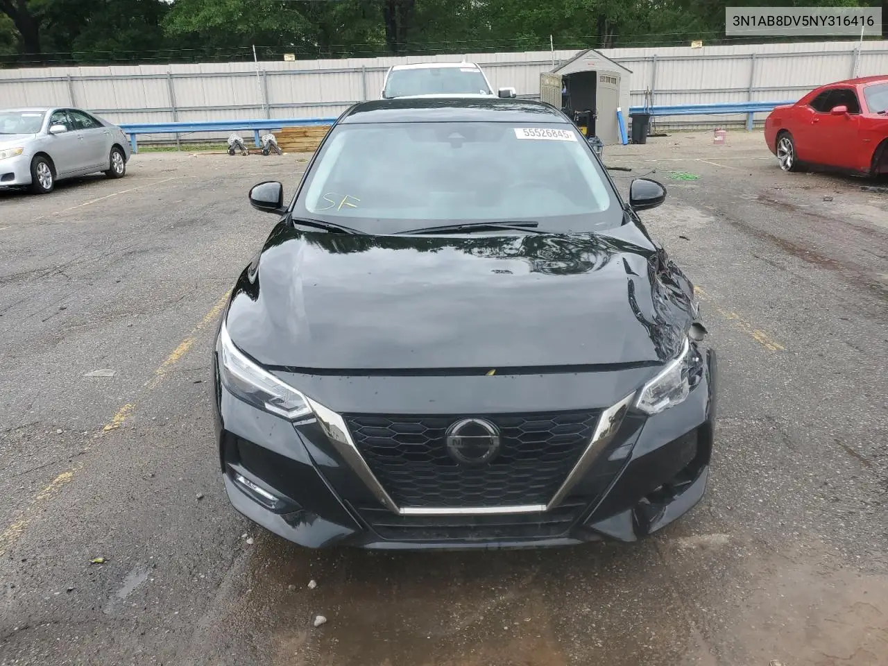 2022 Nissan Sentra Sr VIN: 3N1AB8DV5NY316416 Lot: 55526845