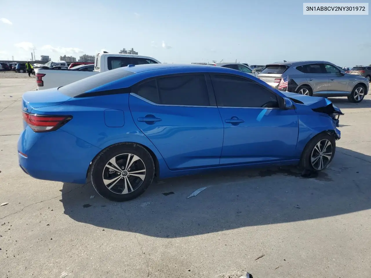 2022 Nissan Sentra Sv VIN: 3N1AB8CV2NY301972 Lot: 55768655