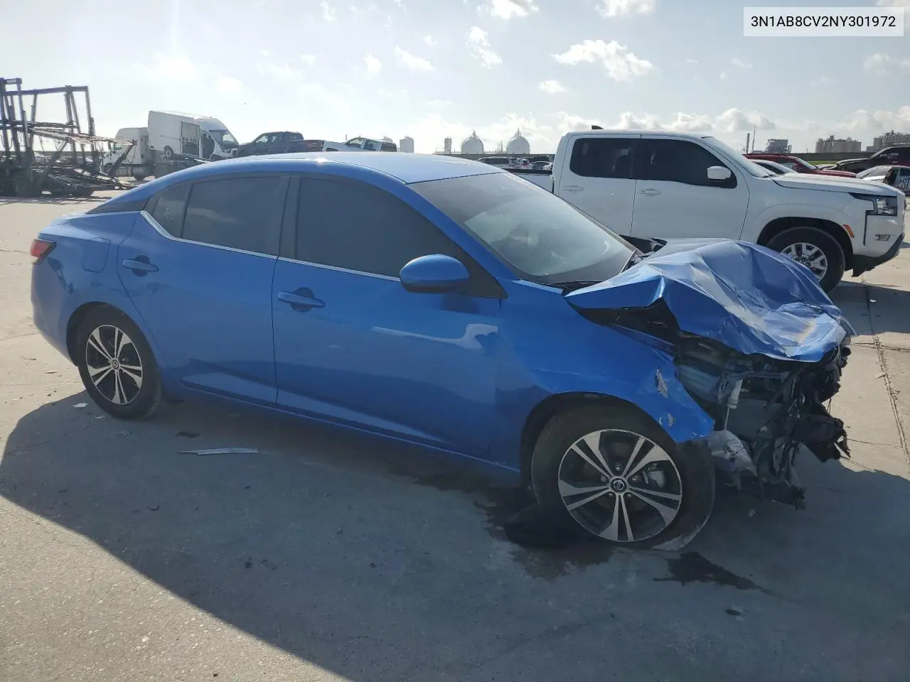 2022 Nissan Sentra Sv VIN: 3N1AB8CV2NY301972 Lot: 55768655
