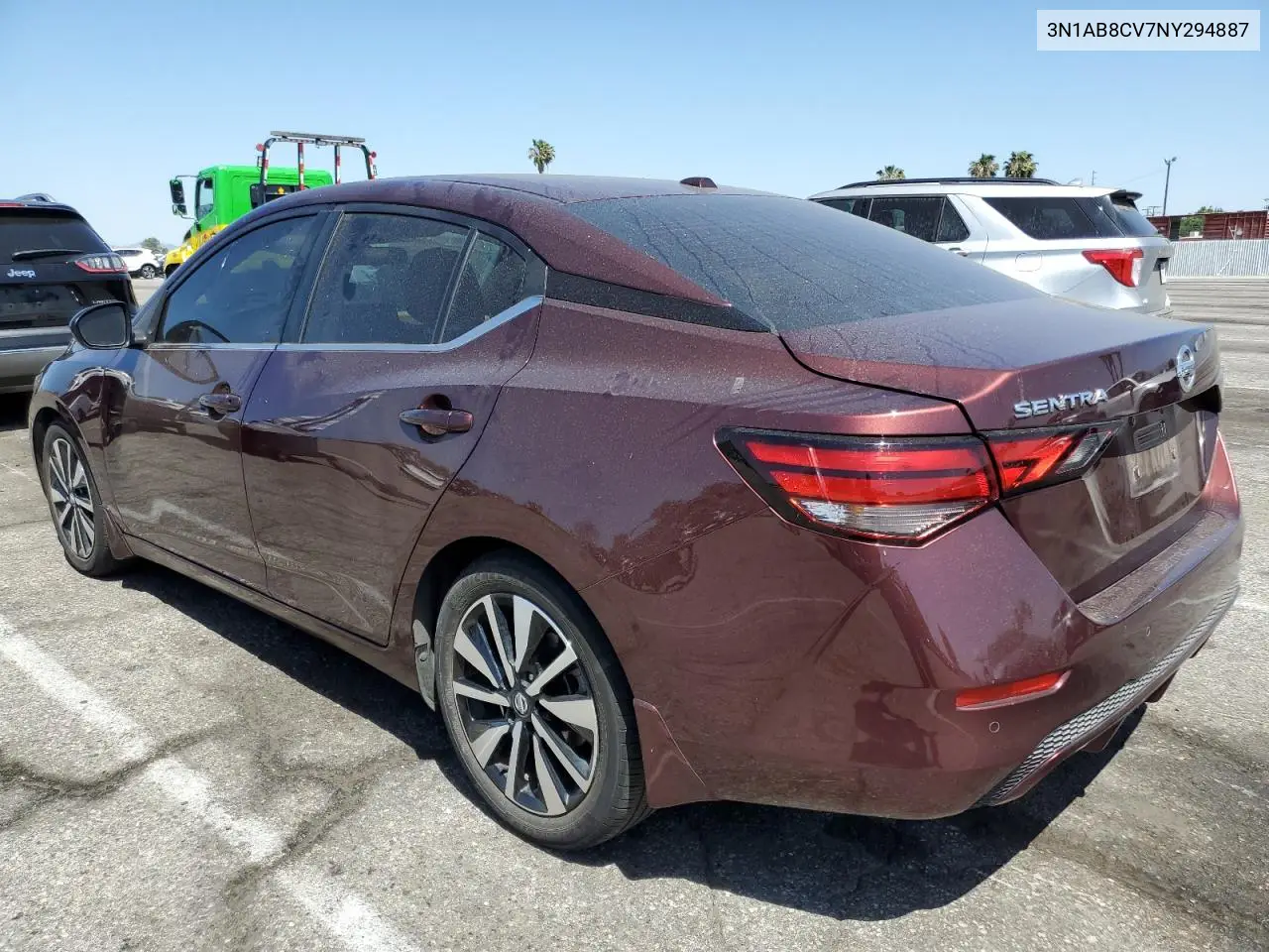 2022 Nissan Sentra Sv VIN: 3N1AB8CV7NY294887 Lot: 55827395