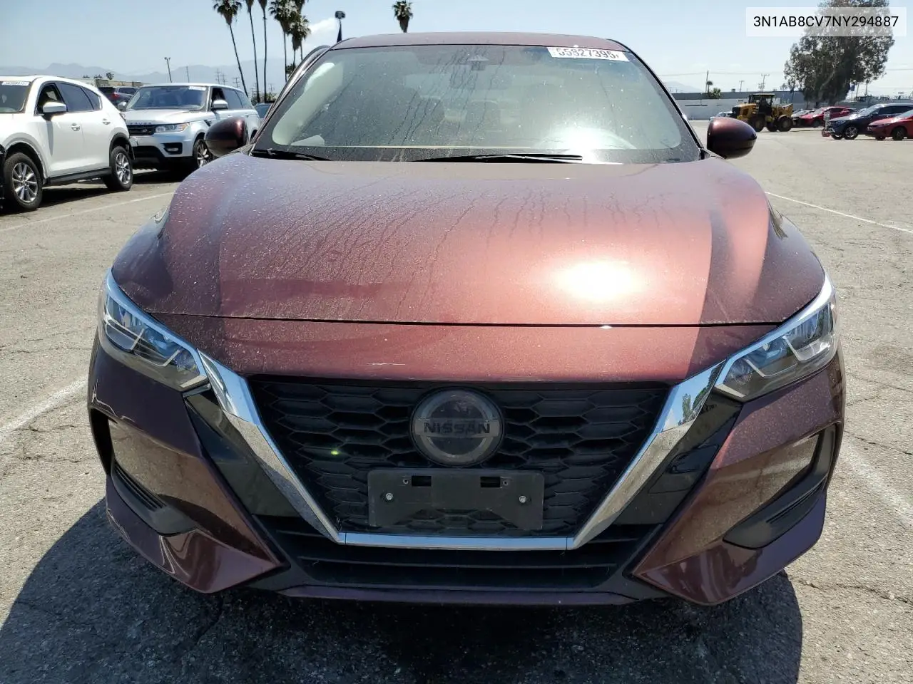 2022 Nissan Sentra Sv VIN: 3N1AB8CV7NY294887 Lot: 55827395