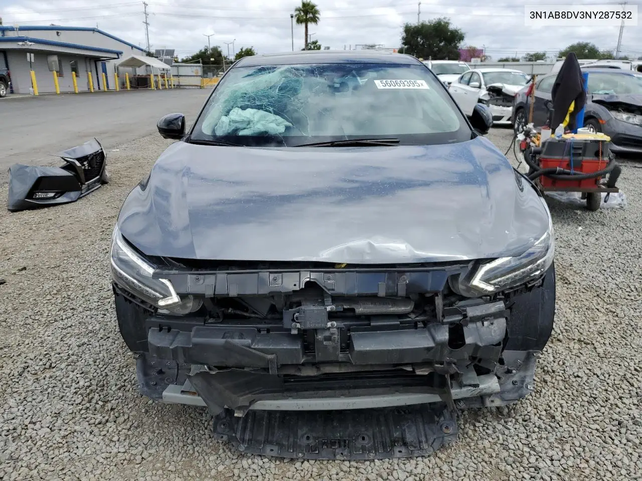 2022 Nissan Sentra Sr VIN: 3N1AB8DV3NY287532 Lot: 56069395