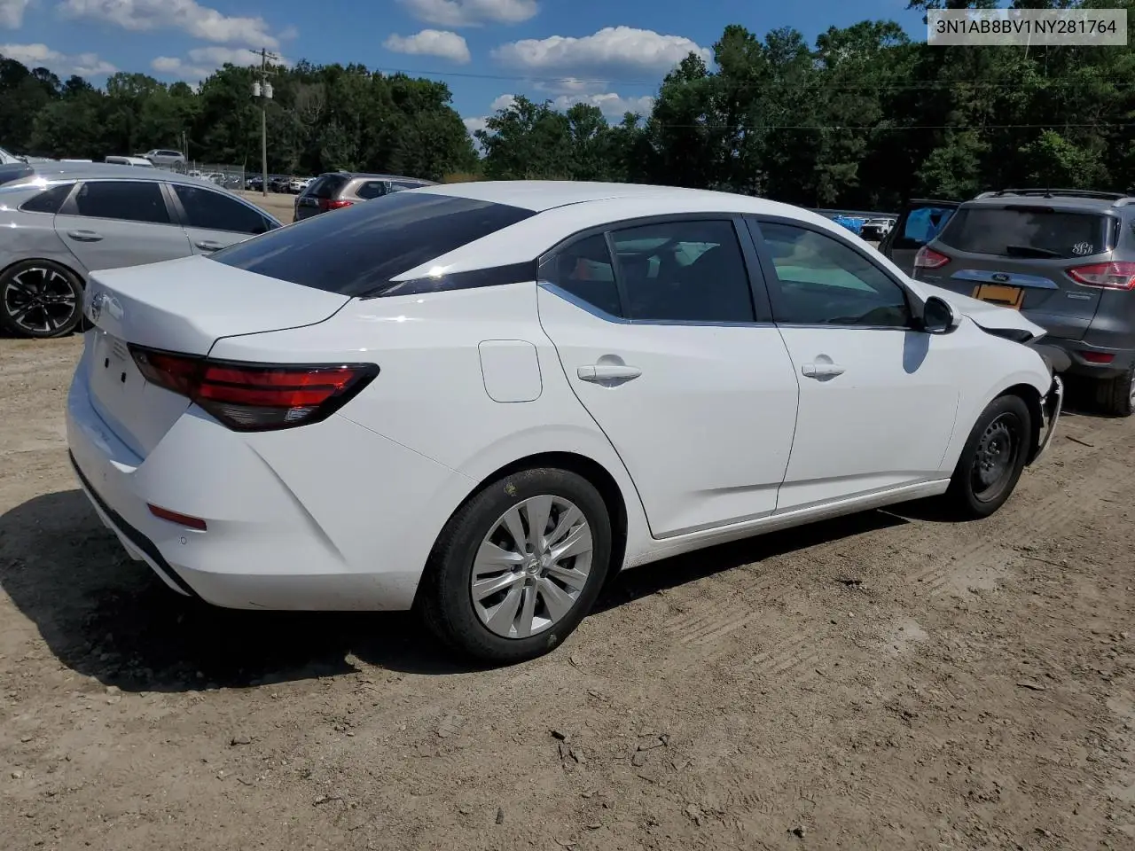 2022 Nissan Sentra S VIN: 3N1AB8BV1NY281764 Lot: 56243535