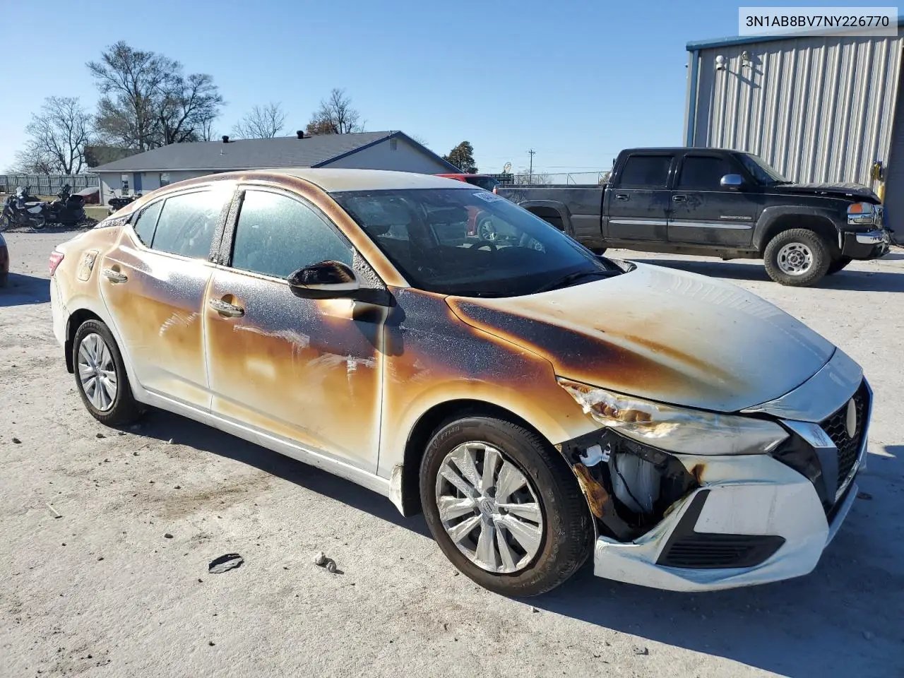 2022 Nissan Sentra S VIN: 3N1AB8BV7NY226770 Lot: 57163785