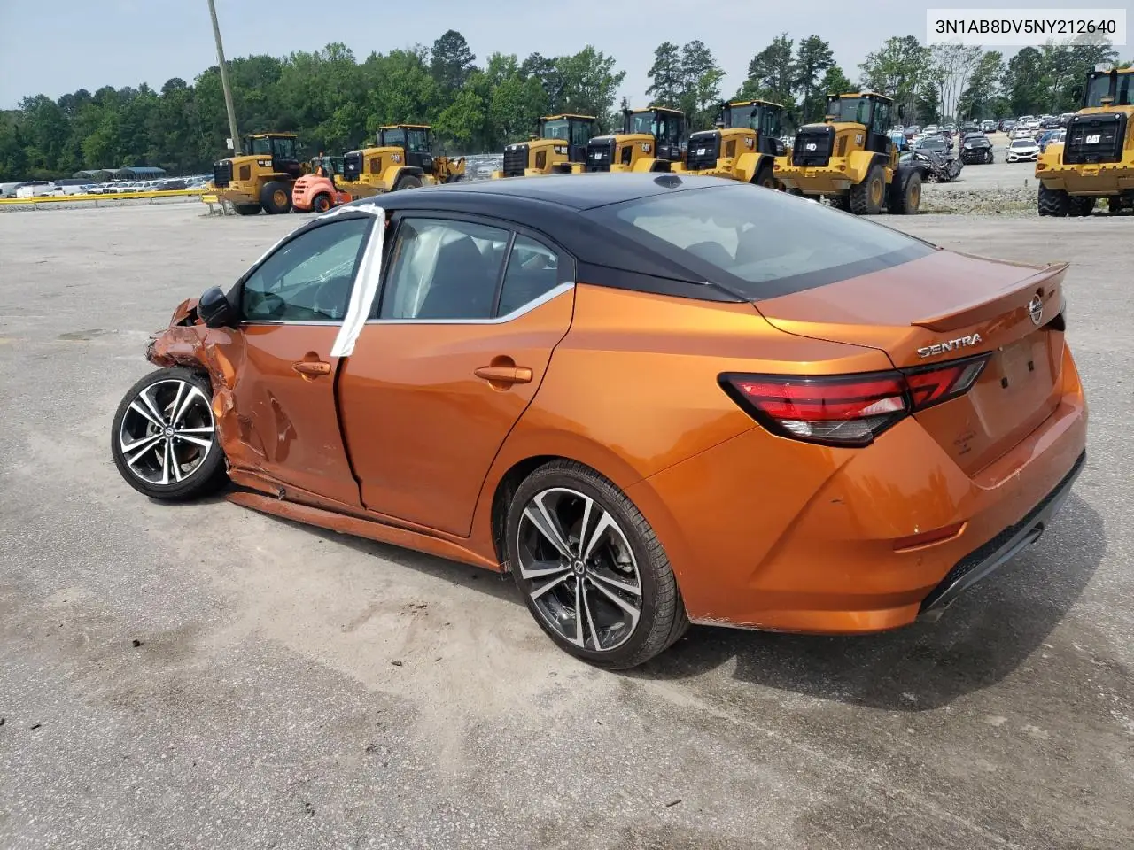2022 Nissan Sentra Sr VIN: 3N1AB8DV5NY212640 Lot: 57327855