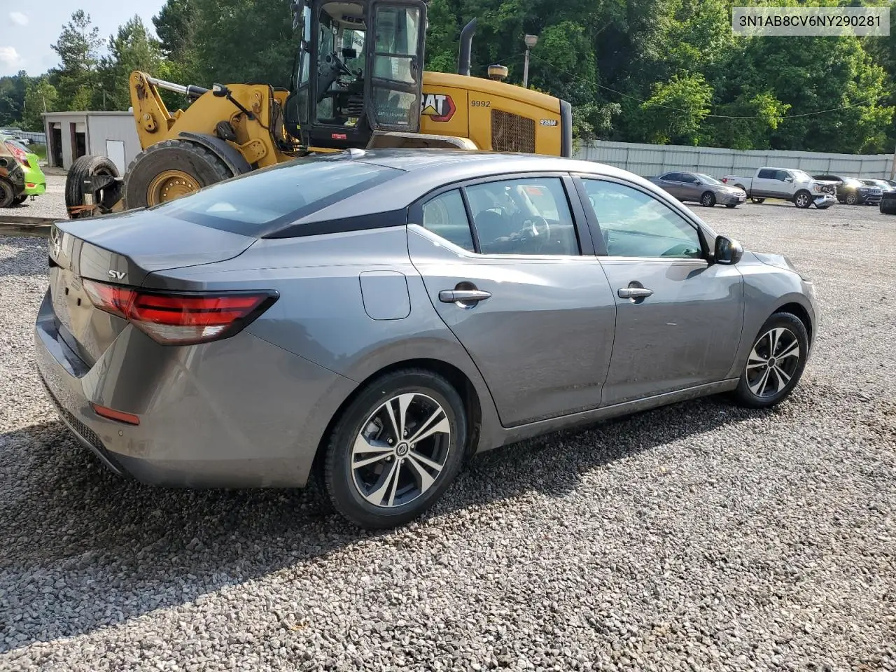 2022 Nissan Sentra Sv VIN: 3N1AB8CV6NY290281 Lot: 58754935