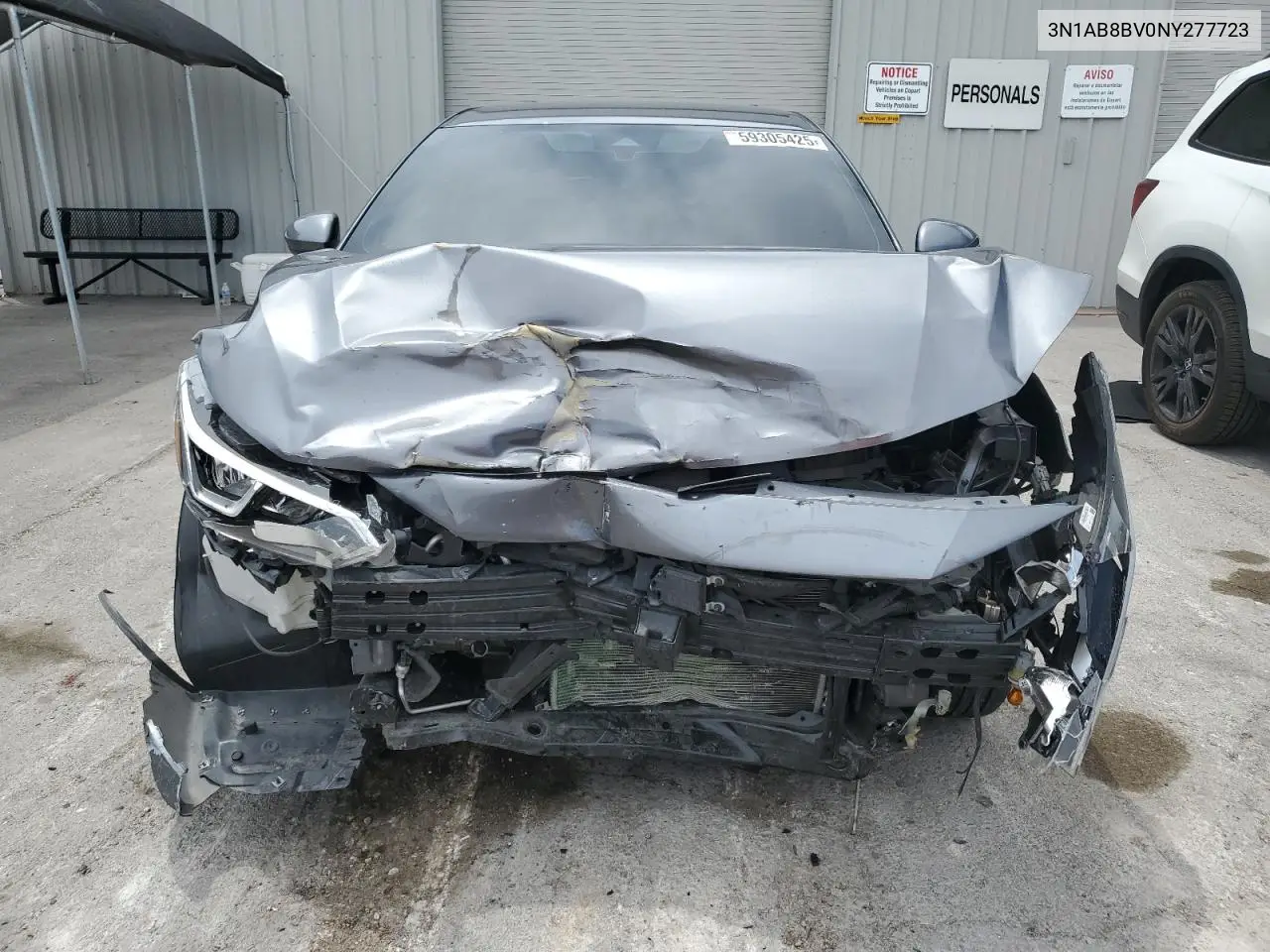 2022 Nissan Sentra S VIN: 3N1AB8BV0NY277723 Lot: 59305425