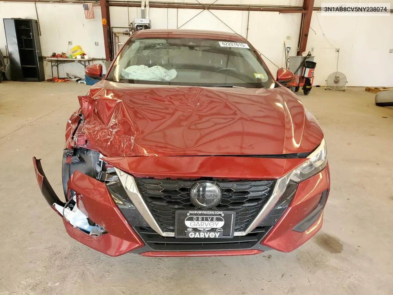 2022 Nissan Sentra Sv VIN: 3N1AB8CV5NY238074 Lot: 62207615