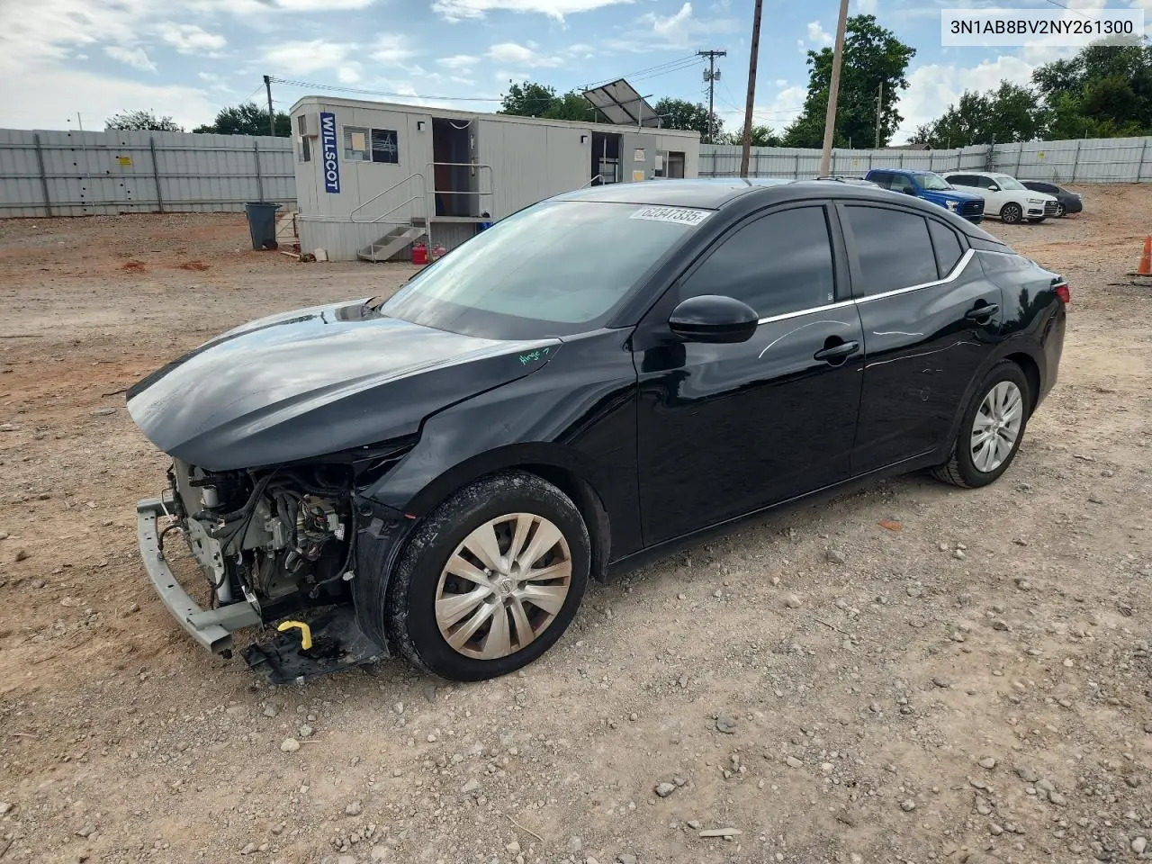2022 Nissan Sentra S VIN: 3N1AB8BV2NY261300 Lot: 62347335