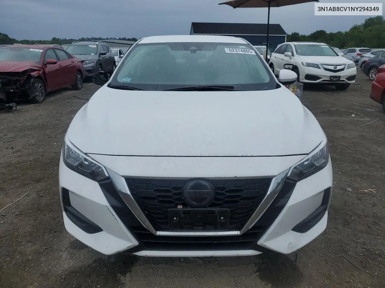 2022 Nissan Sentra Sv VIN: 3N1AB8CV1NY294349 Lot: 62374805