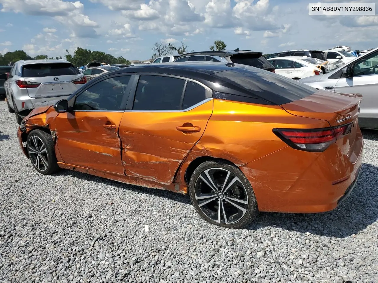 2022 Nissan Sentra Sr VIN: 3N1AB8DV1NY298836 Lot: 62495035