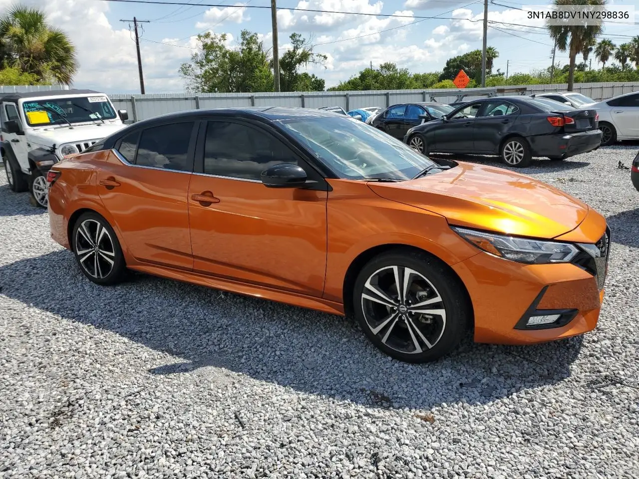 2022 Nissan Sentra Sr VIN: 3N1AB8DV1NY298836 Lot: 62495035
