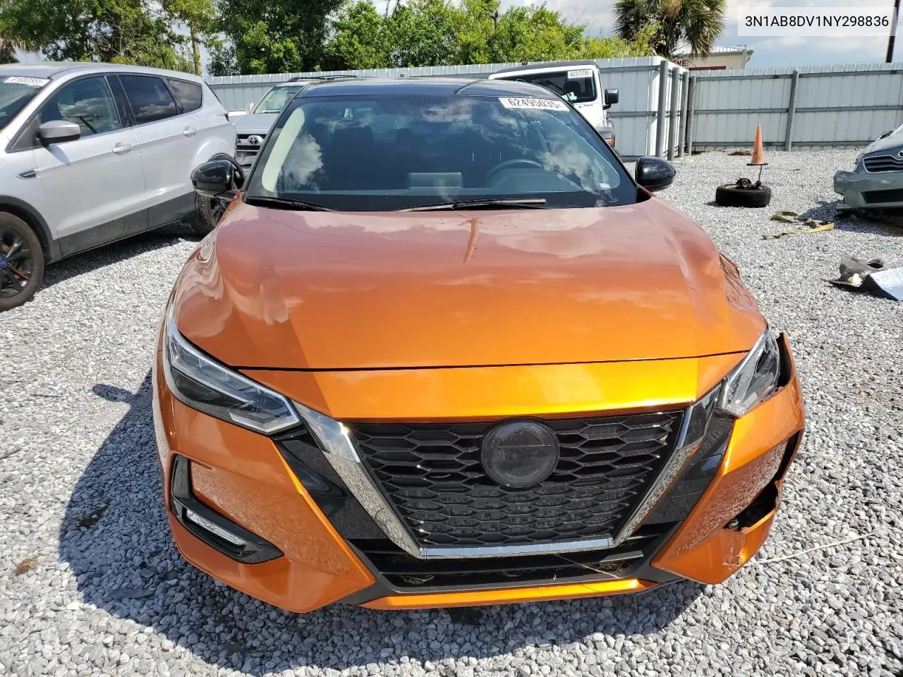 2022 Nissan Sentra Sr VIN: 3N1AB8DV1NY298836 Lot: 62495035