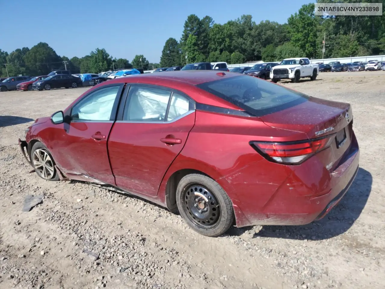 2022 Nissan Sentra Sv VIN: 3N1AB8CV4NY233898 Lot: 62641415