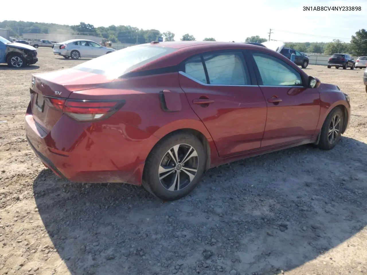 2022 Nissan Sentra Sv VIN: 3N1AB8CV4NY233898 Lot: 62641415