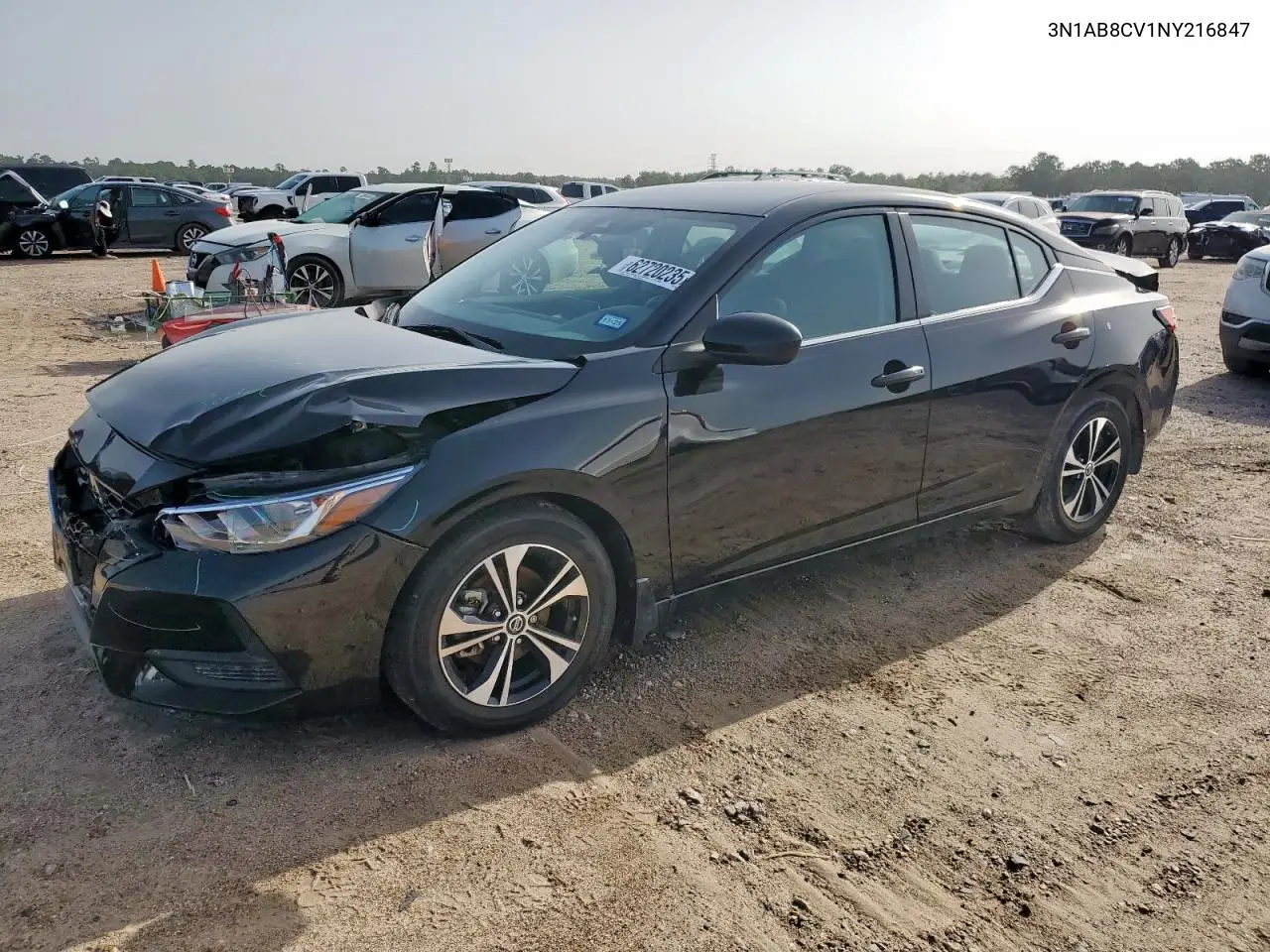 2022 Nissan Sentra Sv VIN: 3N1AB8CV1NY216847 Lot: 62720235