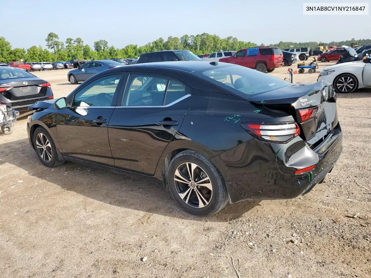 2022 Nissan Sentra Sv VIN: 3N1AB8CV1NY216847 Lot: 62720235