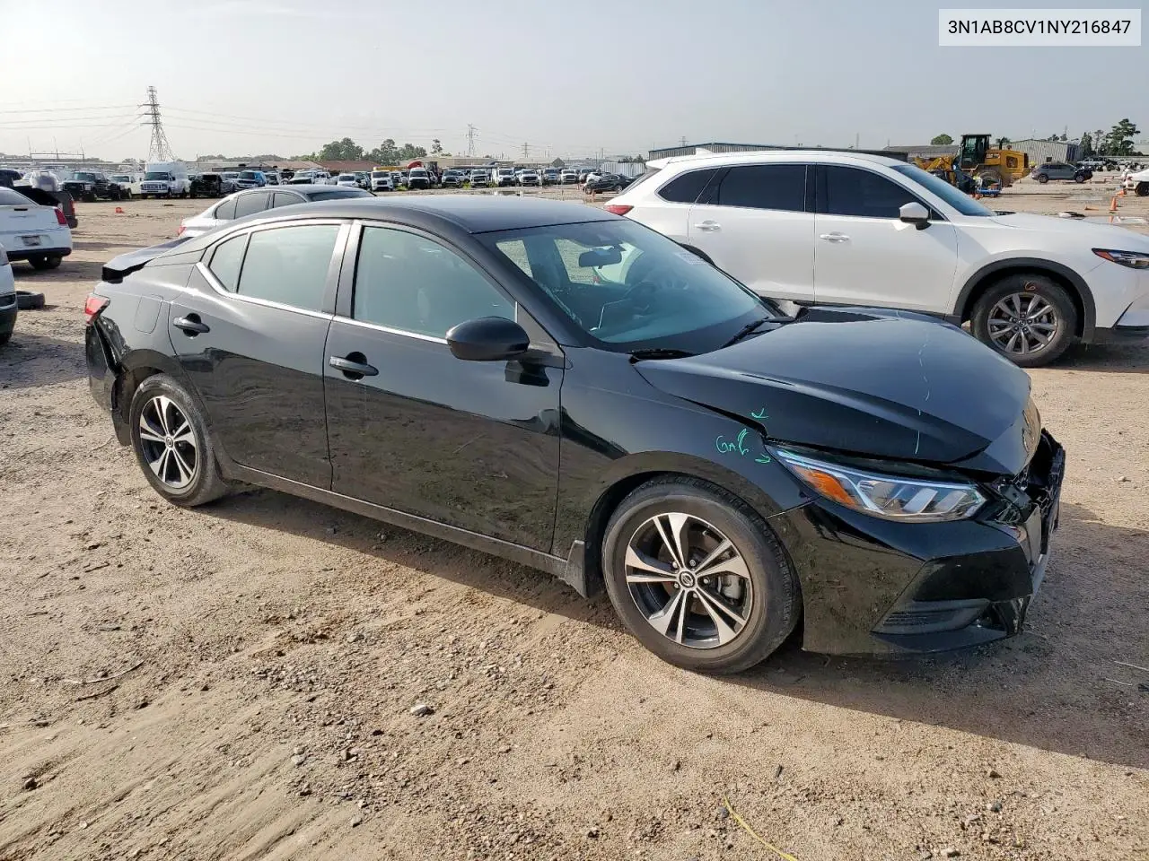 2022 Nissan Sentra Sv VIN: 3N1AB8CV1NY216847 Lot: 62720235