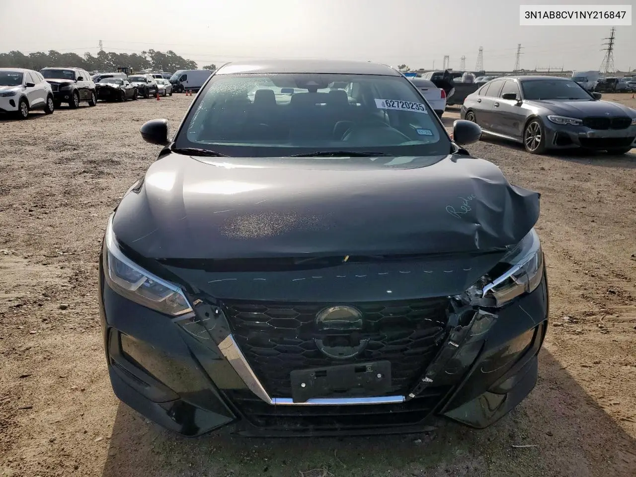 2022 Nissan Sentra Sv VIN: 3N1AB8CV1NY216847 Lot: 62720235