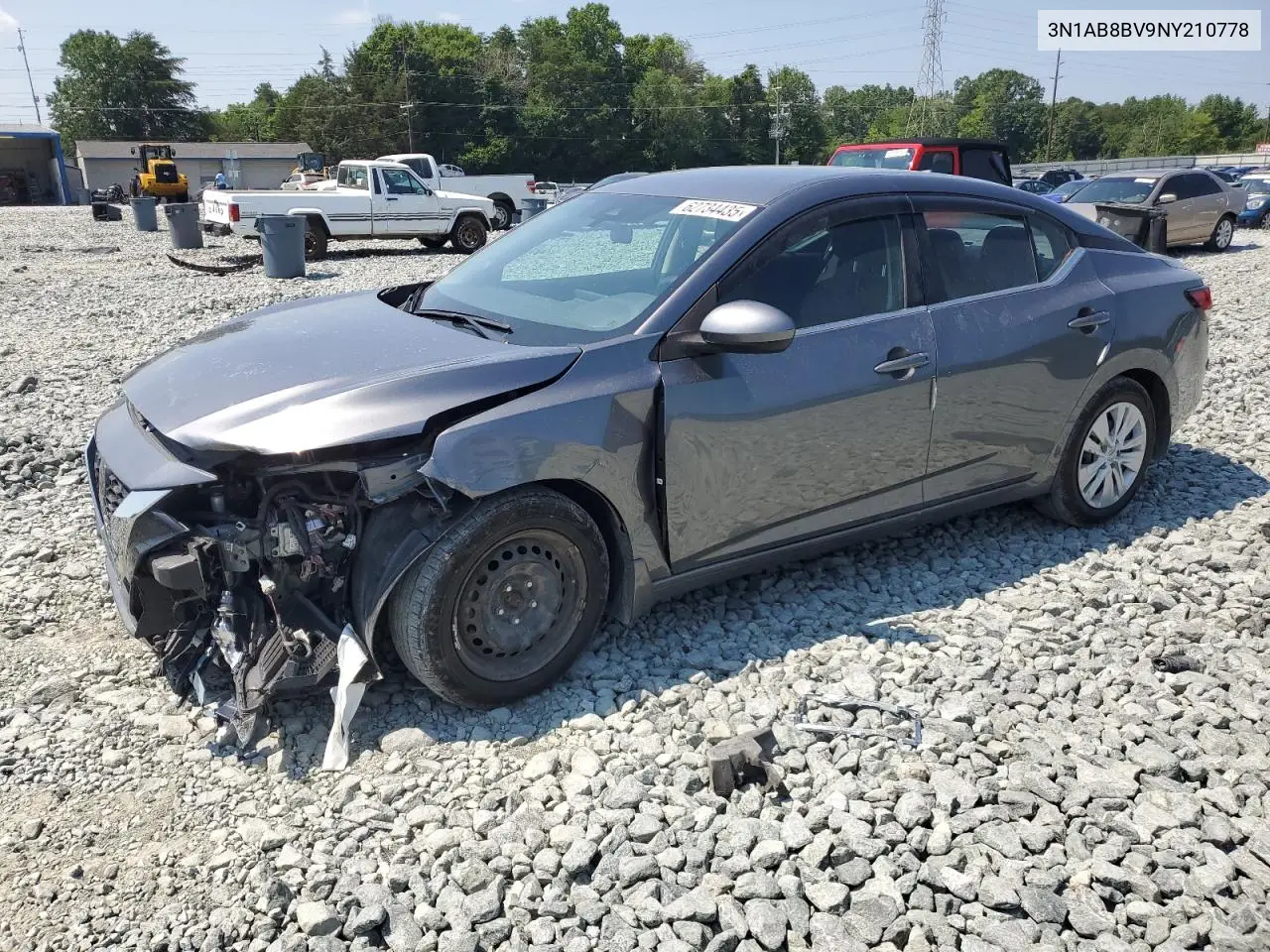 2022 Nissan Sentra S VIN: 3N1AB8BV9NY210778 Lot: 62734435