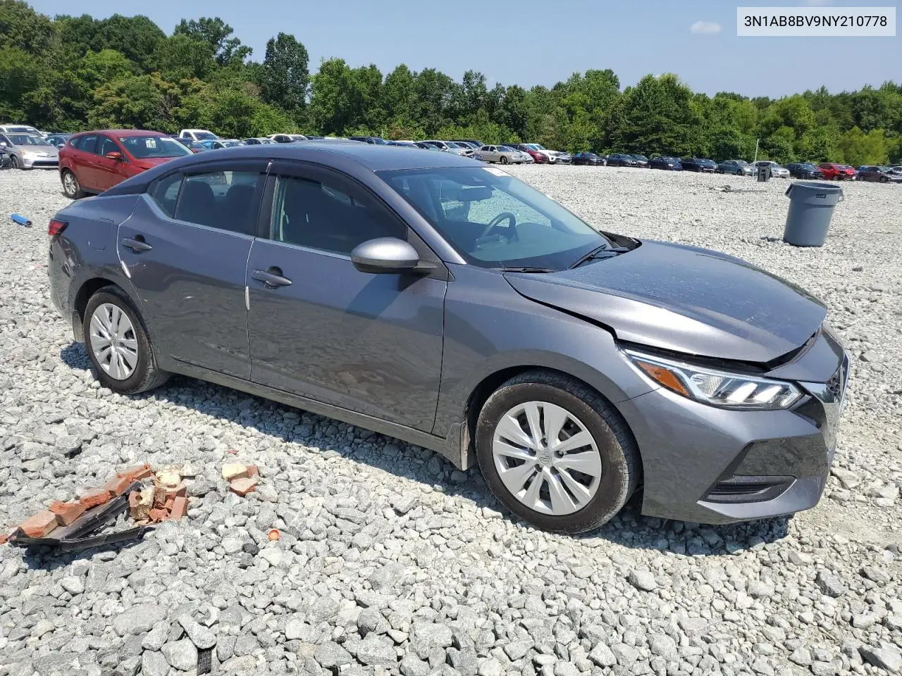 2022 Nissan Sentra S VIN: 3N1AB8BV9NY210778 Lot: 62734435