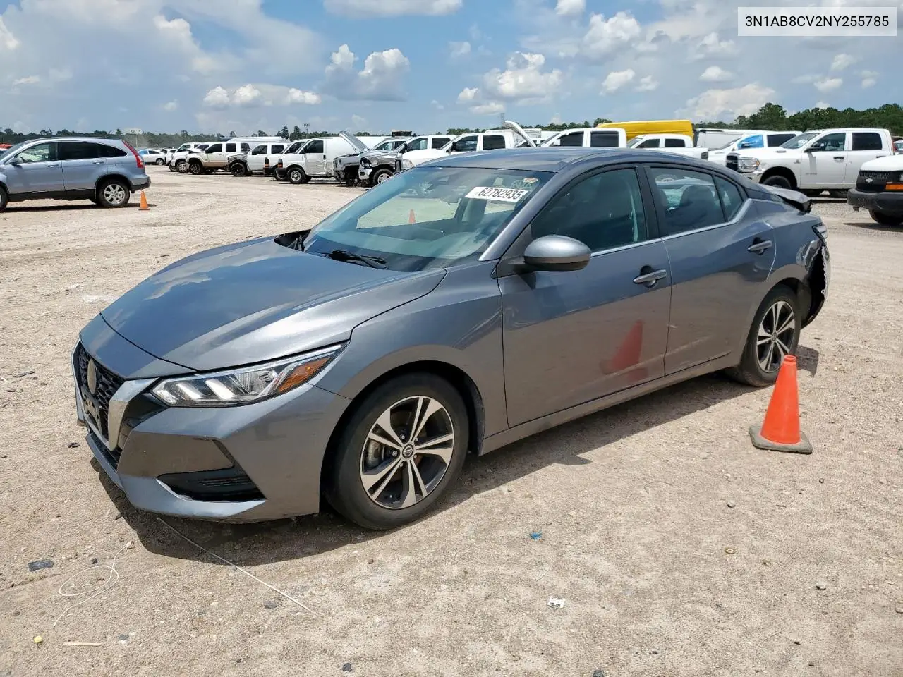 2022 Nissan Sentra Sv VIN: 3N1AB8CV2NY255785 Lot: 62782935