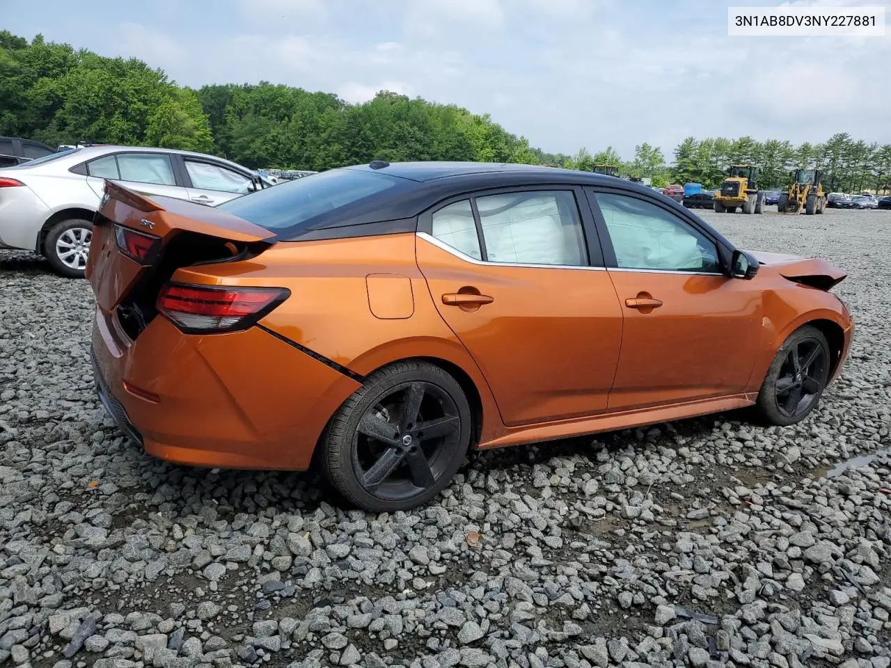 2022 Nissan Sentra Sr VIN: 3N1AB8DV3NY227881 Lot: 62812395