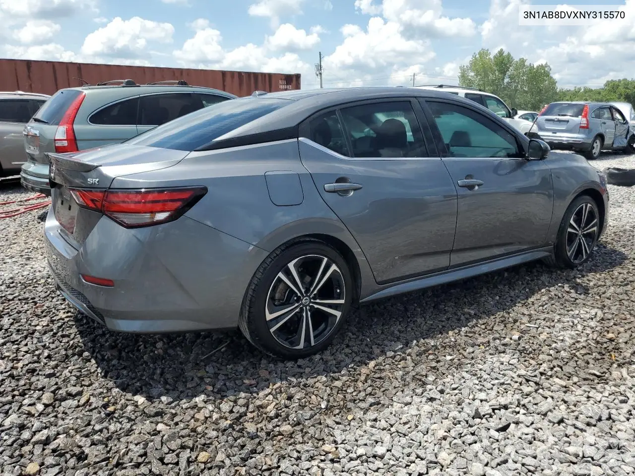 2022 Nissan Sentra Sr VIN: 3N1AB8DVXNY315570 Lot: 62884195
