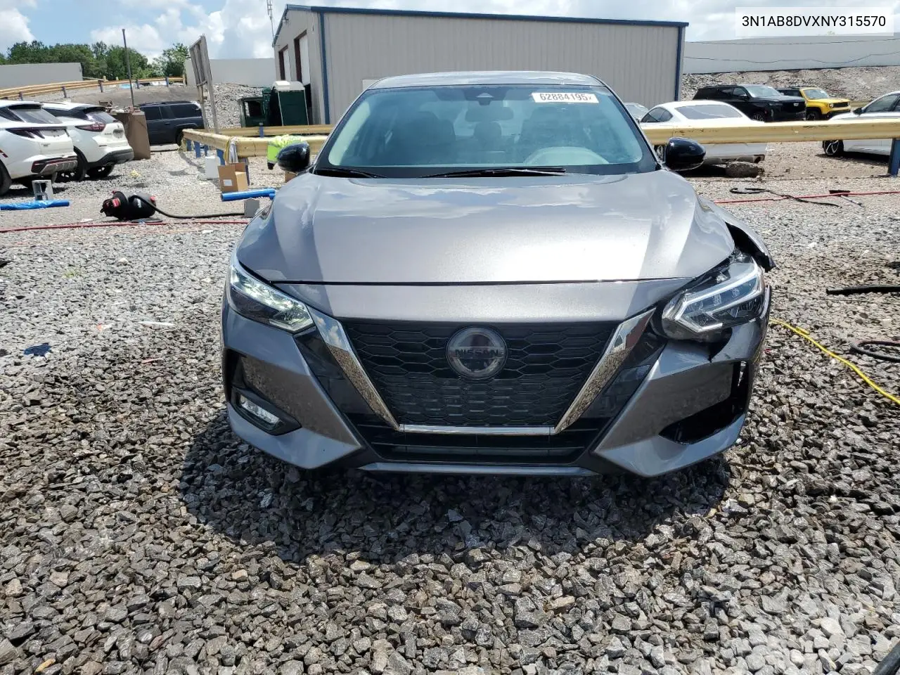2022 Nissan Sentra Sr VIN: 3N1AB8DVXNY315570 Lot: 62884195