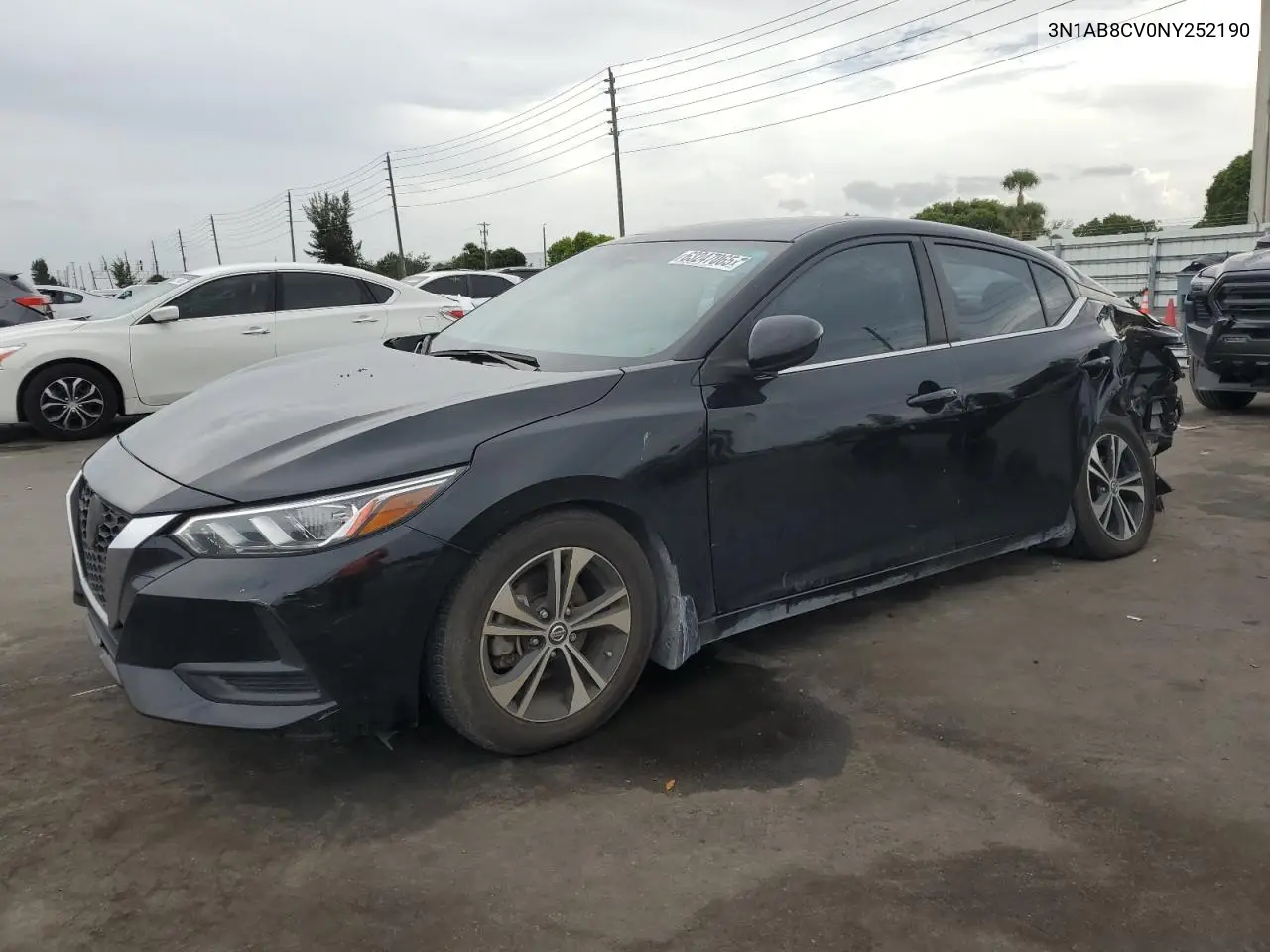 2022 Nissan Sentra Sv VIN: 3N1AB8CV0NY252190 Lot: 63247065