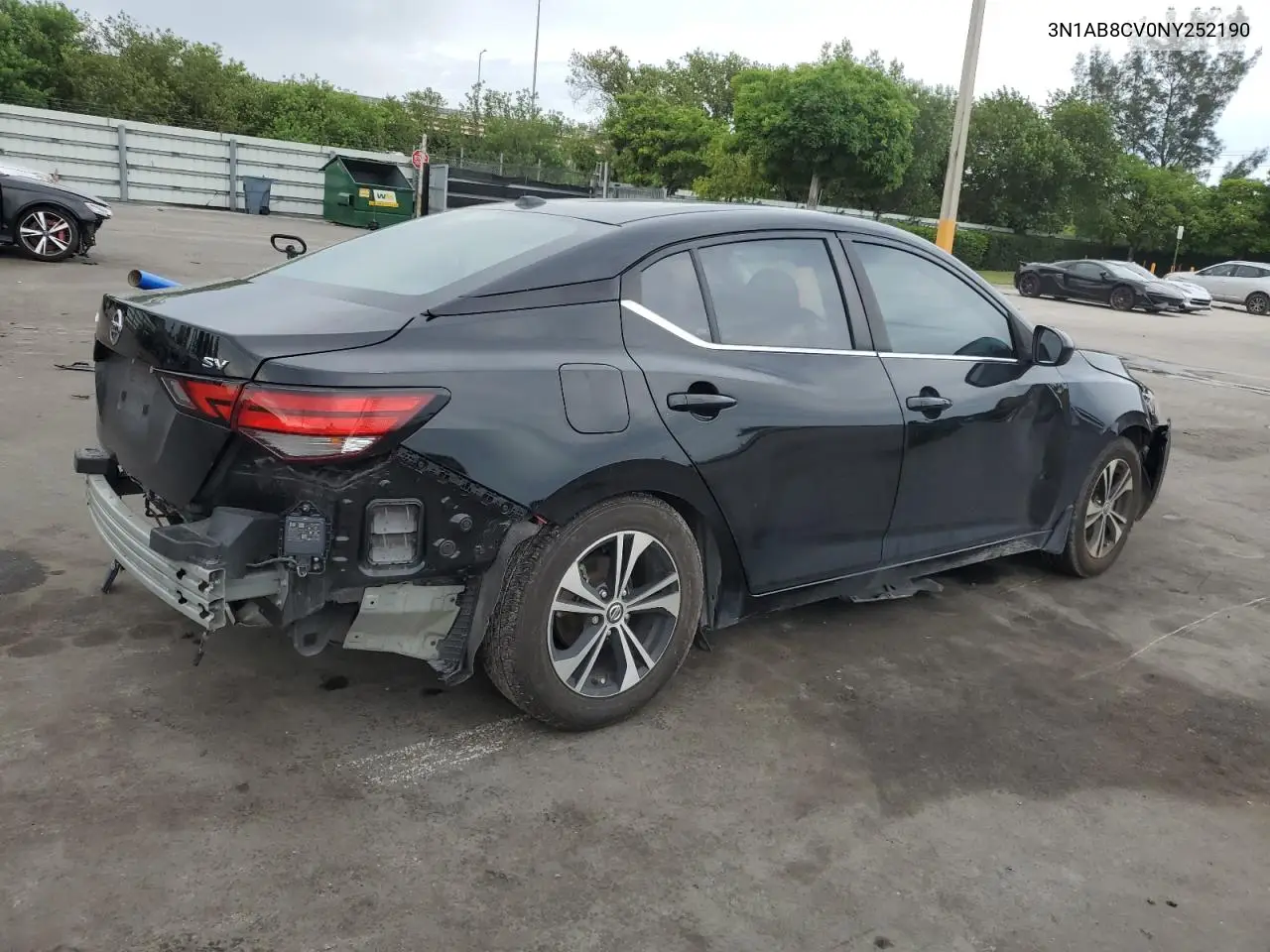 2022 Nissan Sentra Sv VIN: 3N1AB8CV0NY252190 Lot: 63247065