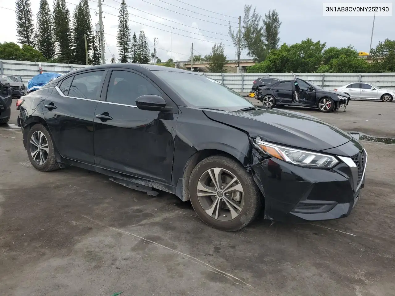 2022 Nissan Sentra Sv VIN: 3N1AB8CV0NY252190 Lot: 63247065