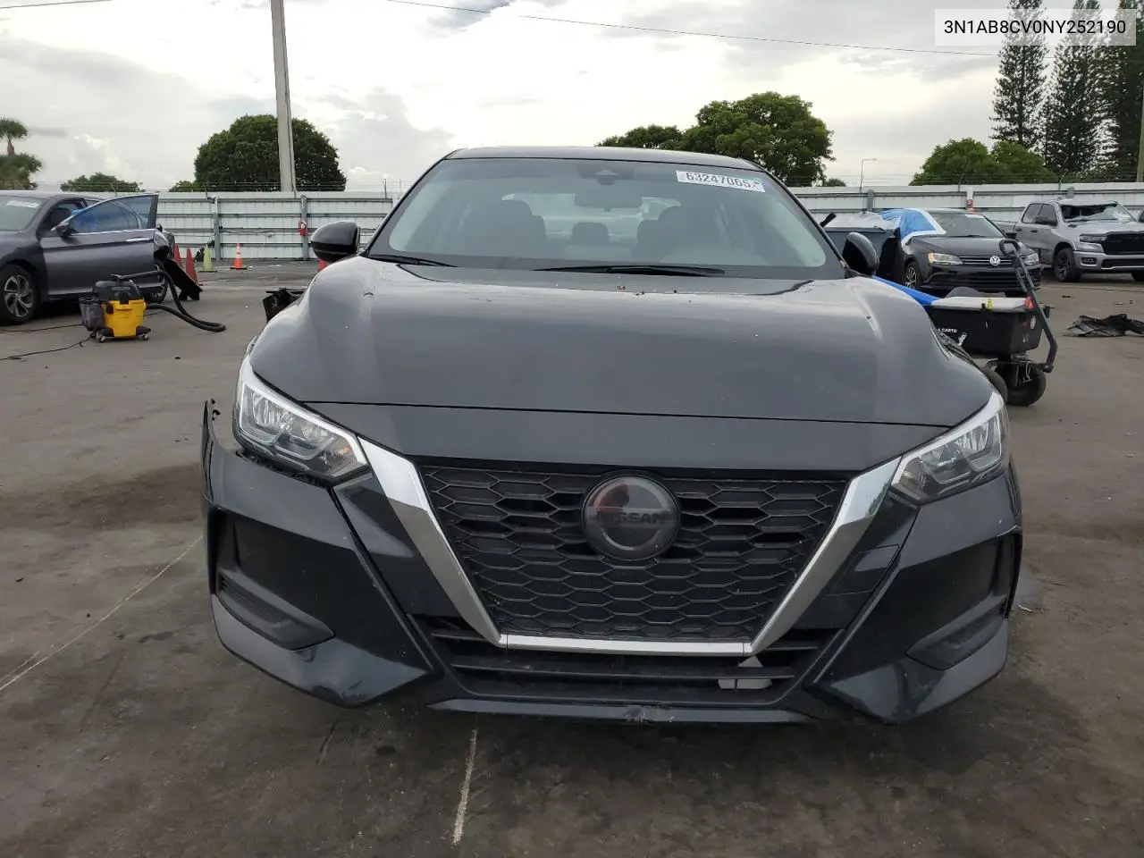 2022 Nissan Sentra Sv VIN: 3N1AB8CV0NY252190 Lot: 63247065