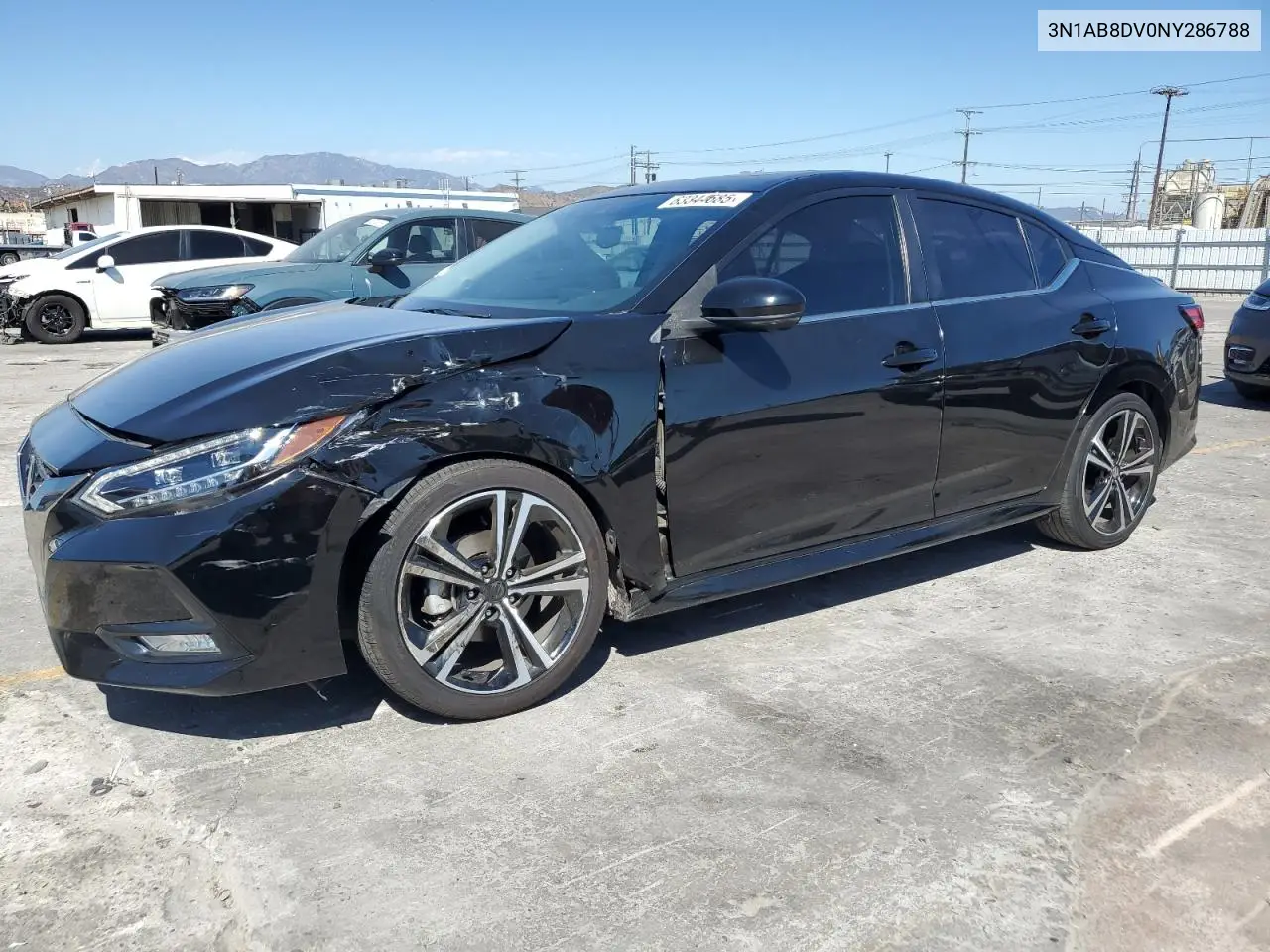 2022 Nissan Sentra Sr VIN: 3N1AB8DV0NY286788 Lot: 63344685