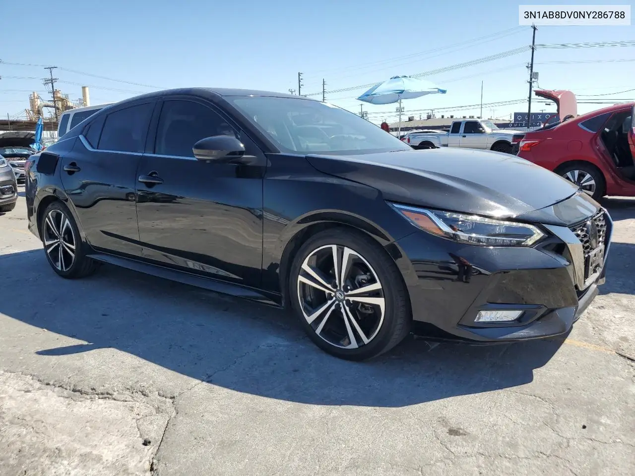 2022 Nissan Sentra Sr VIN: 3N1AB8DV0NY286788 Lot: 63344685