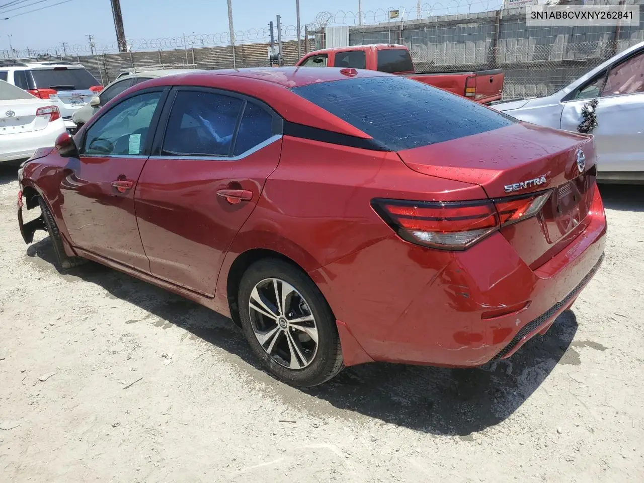2022 Nissan Sentra Sv VIN: 3N1AB8CVXNY262841 Lot: 63420705