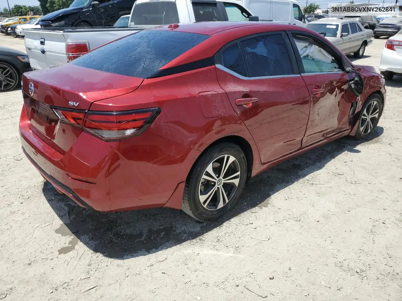 2022 Nissan Sentra Sv VIN: 3N1AB8CVXNY262841 Lot: 63420705